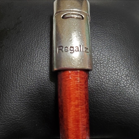 Men's Bracelet Regaliz Brown Leather Silver Clasp - Picture 9 of 10